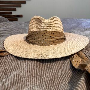 Madewell straw wide brimmed hat NWT